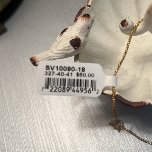 14 karat gold over silver 1 Mm box link chain; 18 in. - Picture 2 of 5